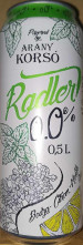 Arany Korso Radler 0,0% Bodza Citrom Menta Izu